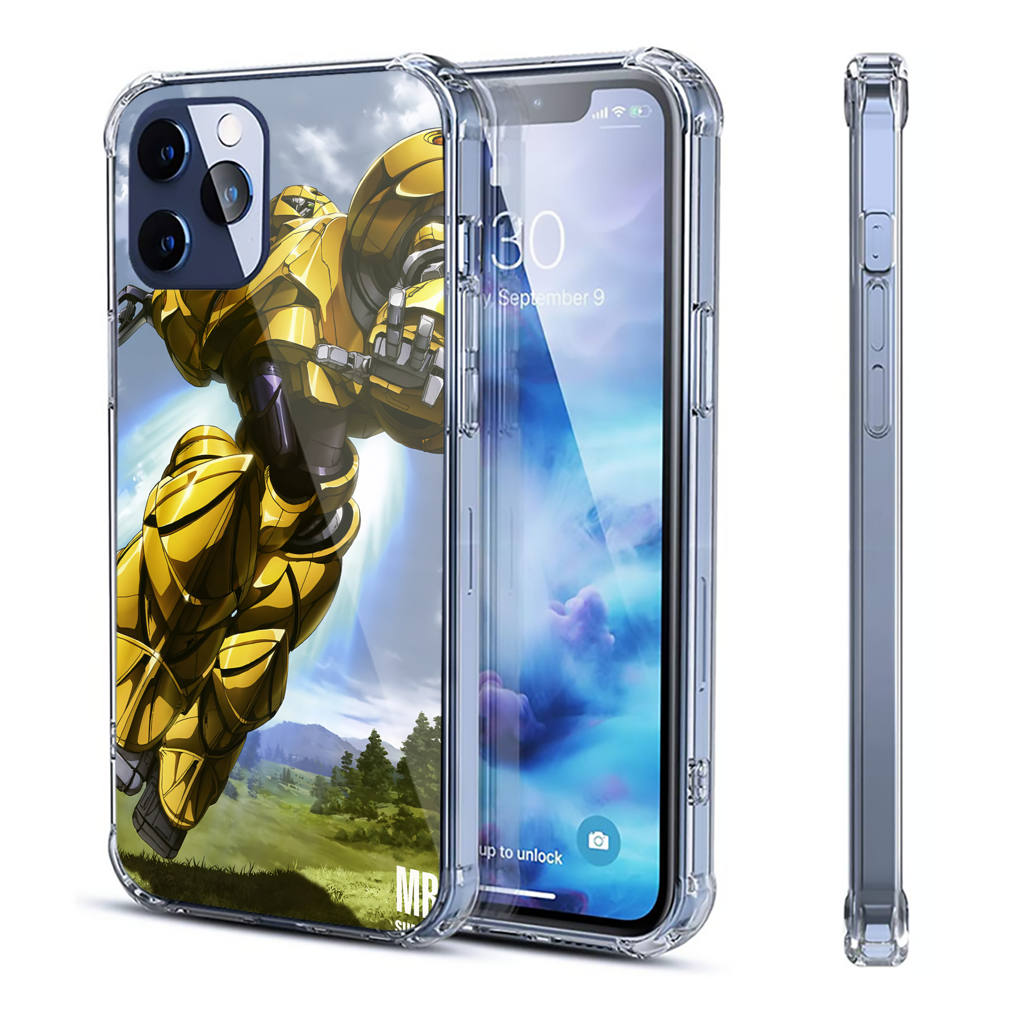 （画像用） 機動戦士ガンダム Mobile Suit Gundam 【iPhone 12シリーズ対応】透明スマホケース（クリアソフトケース）